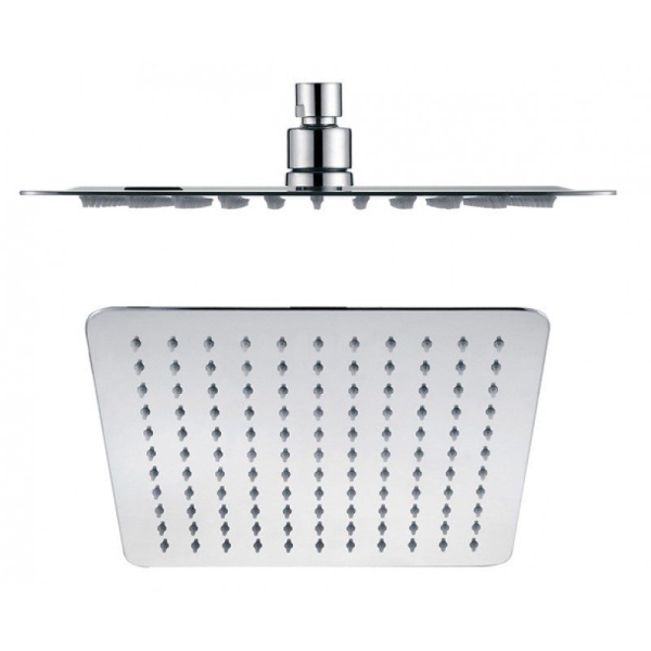 Eckig square shower head 250mm stainless steel