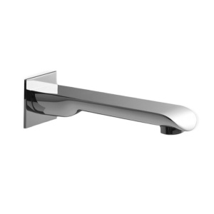 Oval bath spout 180mm brushed nickel