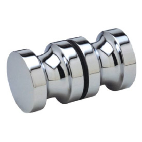 Knob Round Recessed Chrome - Bathrooms On A Budget