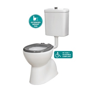 Stella grey care adjustable link suite toilet S-Trap