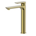 Luxus tower basin mixer brushed gold
