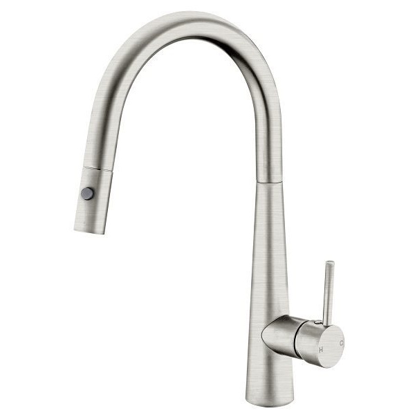 Dolce pull out kitchen mixer brushed nickel