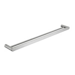 SS Rund double towel rail 600mm brushed nickel