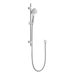 Rund round 100 multifunction sliding shower on rail chrome